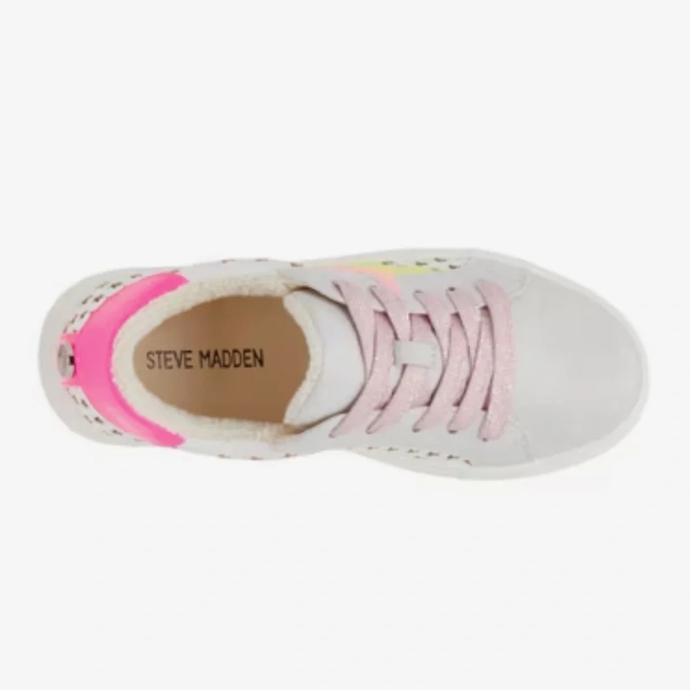 ⭐️🆕Steve Madden Girls Colorful and Fun Rezume Sneakers, 4⭐️